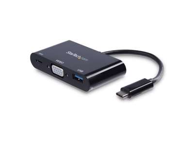 StarTech.com CDP2VGAUACP dockingstation Ledningsført USB 3.2 Gen 1 (3.1 Gen 1) Type-C Sort