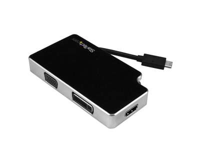 StarTech.com CDPVGDVHDB USB grafisk adapter 3840 x 2160 pixel Sort, Sølv