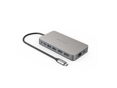 Targus DUEL HDMI 10-IN1 USB 3.2 Gen 1 (3.1 Gen 1) Type-C Rustfrit stål