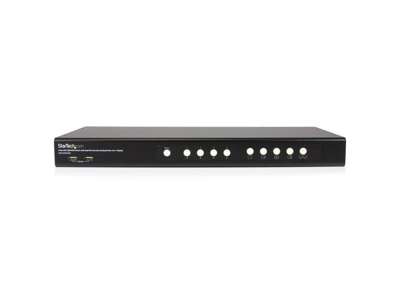 StarTech.com SV431DVIUAQV KVM Switch Stativ-montering Sort