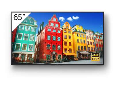 Sony FW-65BZ30J/TM skilte display Digital fladpaneldisplay 165,1 cm (65") IPS Wi-Fi 440 cd/m² 4K Ultra HD Sort Indbygget processer Android 10