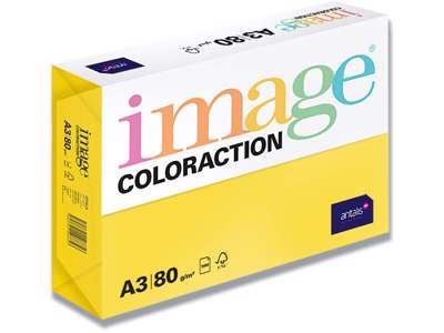 Kopipapir, Rapsgul - Sevilla Dark Yellow, Farvenr IG50, A3, Image ColorAction 80 g/m² 