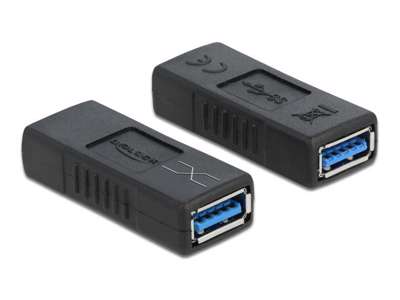 DeLOCK 66641 kabel kønsskifter USB 3.0 Type-A Sort