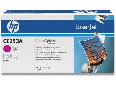 Toner, 504A, Magenta-rød, 7.000 sider, HP CE253A