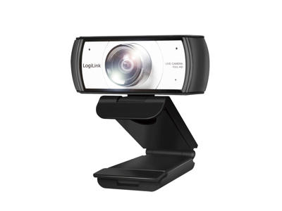 LogiLink UA0377 webcam 2 MP 1920 x 1080 pixel USB 2.0 Sort, Sølv