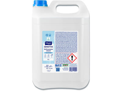 Universalrengøring, Uden parfume, Uden farve, 5 liter, Mayeri Sensitive