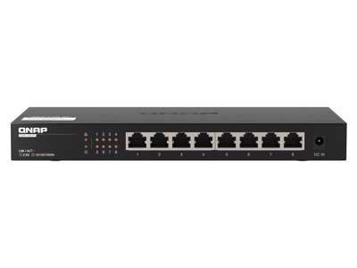 QNAP QSW-1108-8T netværksswitch Ikke administreret 2.5G Ethernet (100/1000/2500) Sort