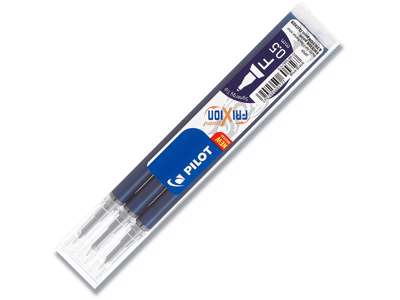 Rollerball gelpen refill, 0.5 mm, 0.25 mm, Blåsort, Pilot FriXion Point BLS-FRP5-S3-BB