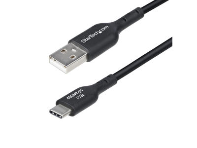 StarTech.com USB2AC1MNC USB-kabel USB 2.0 1 m USB A USB C Sort