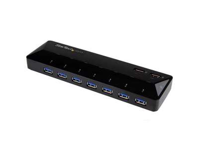 StarTech.com ST93007U2C interface hub USB 3.2 Gen 1 (3.1 Gen 1) Type-B 5000 Mbit/s Sort