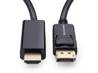 Microconnect MC-DP-HDMI-300 videokabel adapter 3 m DisplayPort Sort