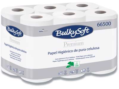 Toiletpapir, Udvendig oprulning, 2 lag, 96 ruller, Bulky Soft Premium 