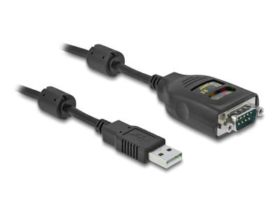 DeLOCK 64154 serielkabel Sort 2 m USB Type-A RS-232