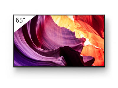 Sony FWD-65X80K skilte display Digital fladpaneldisplay 165,1 cm (65") LCD Wi-Fi 438 cd/m² 4K Ultra HD Sort Indbygget processer Android 10