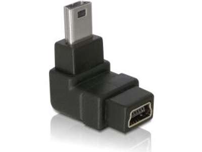 DeLOCK Adapter USB-B mini USB-B mini 5-pin Sort