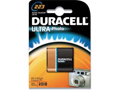 Batteri, CRP2, 6 V, 1 stk, Duracell Ultra Photo