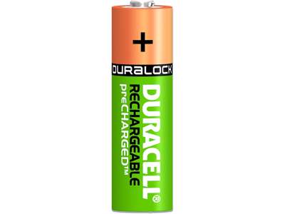 Batteri, AA, 1.2 V, 4 stk, Duracell Rechargeable