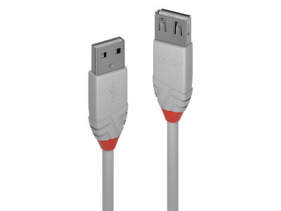 Lindy 36714 USB-kabel USB 2.0 3 m USB A Grå