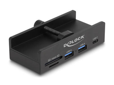 DeLOCK 64263 interface hub USB 2.0 Type-A 5000 Mbit/s Sort