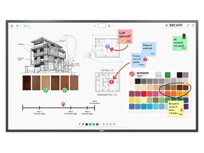 NEC MultiSync M551 Interaktivt fladpanel 139,7 cm (55") LCD 500 cd/m² 4K Ultra HD Sort Berøringsskærm 24/7