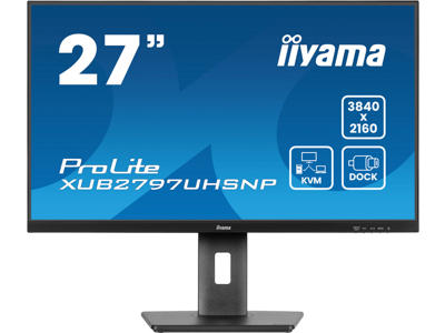 iiyama ProLite XUB2797UHSNP-B1 computerskærm 68,6 cm (27") 3840 x 2160 pixel 4K Ultra HD LED Sort