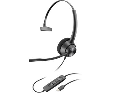 POLY EncorePro 310 USB-C Monoaural Headset TAA