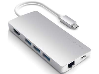 Satechi ST-TCMA2S dockingstation USB 3.2 Gen 1 (3.1 Gen 1) Type-C Sølv