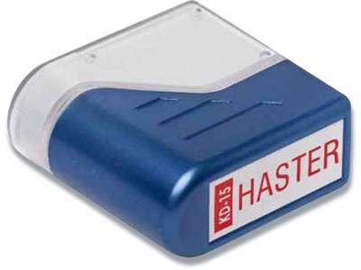 Stempel, ''Haster'', Rød, Fast farvepude, Deskmate 