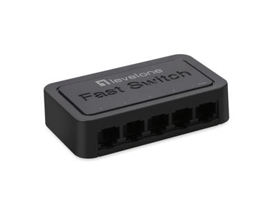 LevelOne FEU-0512 netværksswitch Ikke administreret Fast Ethernet (10/100) Sort