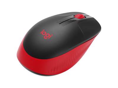 Logitech M190 Full-size wireless mouse, Red