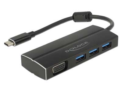 DeLOCK 63932 dockingstation USB 3.2 Gen 1 (3.1 Gen 1) Type-C Sort