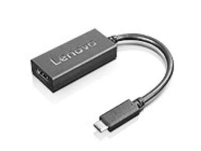 Lenovo 4X90M42956 videokabel adapter VGA (D-Sub) USB Type-C Sort