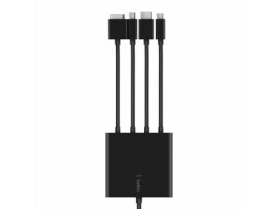 Belkin B2B166 videokabel adapter 2,4 m USB Type-C Sort