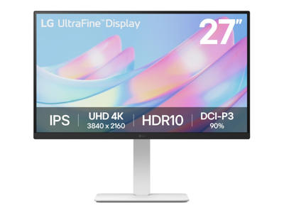 LG 27US550-W computerskærm 68,6 cm (27") 3840 x 2160 pixel 4K Ultra HD LCD Sort, Hvid