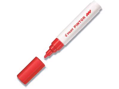 Hobby marker, Rød, 1.4 mm, 1 stk, Pilot Pintor SW-PT-M-R