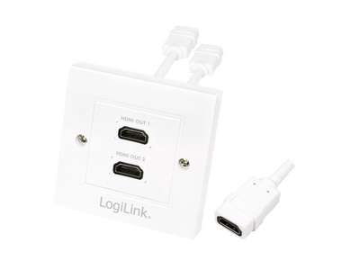 LogiLink AH0015 HDMI-kabel HDMI Type A (Standard) Hvid