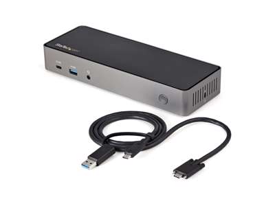 StarTech.com DK31C3HDPDUE dockingstation Ledningsført USB 3.2 Gen 2 (3.1 Gen 2) Type-C Sort, Grå