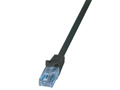 LogiLink CP3043U netværkskabel Sort 1,5 m Cat6a U/UTP (UTP)