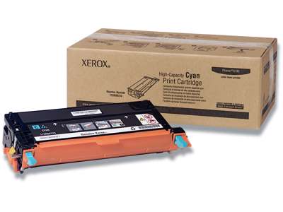 Toner, 6180, Cyan-blå, 6.000 sider, Xerox Phaser 113R00723