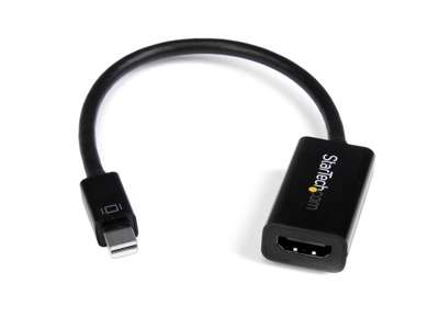 StarTech.com MDP2HD4KS videokabel adapter 0,15 m Sort