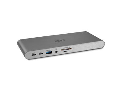 Lindy 43349 dockingstation Ledningsført USB 3.2 Gen 1 (3.1 Gen 1) Type-C Sølv