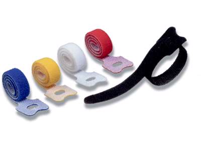 Velcro bånd, 20mm x 20cm, 5 stk, Assorteret, Durable CAVOLINE GRIP TIE