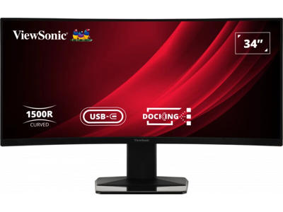 Viewsonic Display VG3419C computerskærm 86,4 cm (34") 3440 x 1440 pixel UltraWide Quad HD LED Sort