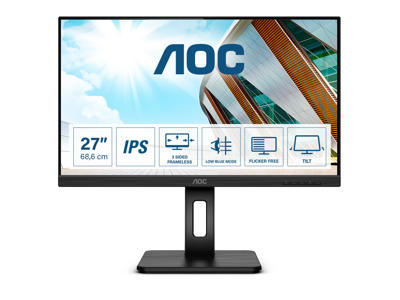 AOC P2 27P2Q LED display 68,6 cm (27") 1920 x 1080 pixel Fuld HD Sort