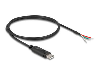 DeLOCK 63508 serielkabel Sort 1 m USB Type-A