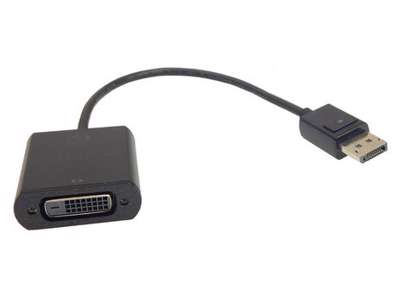 HP 752660-001 videokabel adapter DVI DisplayPort Sort