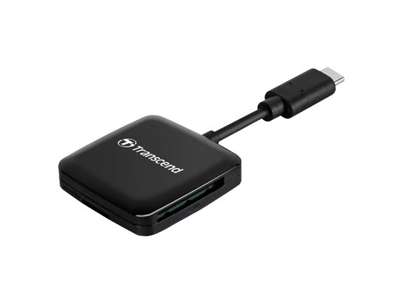 Transcend RDC3 kortlæser USB 3.2 Gen 1 (3.1 Gen 1) Type-C Sort