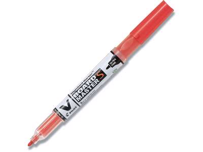 Whiteboard marker, Rund spids, Rød, 1-3 mm, Pilot V Board Master WBMA-VS-UF-BG-R