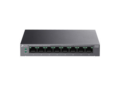 TP-Link LiteWave LS108GP netværksswitch Ikke administreret Gigabit Ethernet (10/100/1000) Strøm over Ethernet (PoE) Sort