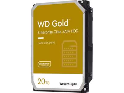 Western Digital Gold harddisk 20 TB 7200 rpm 512 MB 3.5" Serial ATA III